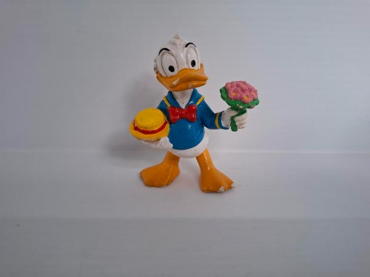 Figurine vintage Bully Donald Duck Walt Disney 1984, Collections, Disney, Utilisé, Statue ou Figurine, Donald Duck, Enlèvement ou Envoi