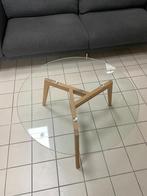 Glazen salontafel, Huis en Inrichting, Ophalen, Gebruikt, 50 tot 100 cm, Rond