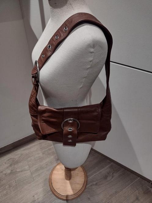 Sequoia smal Paris bag, Handtassen en Accessoires, Tassen | Schoudertassen, Zo goed als nieuw, Overige merken, Bruin, Leer, Ophalen of Verzenden