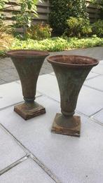 Gietijzeren bloempotten, Tuin en Terras, Ophalen of Verzenden, Zo goed als nieuw