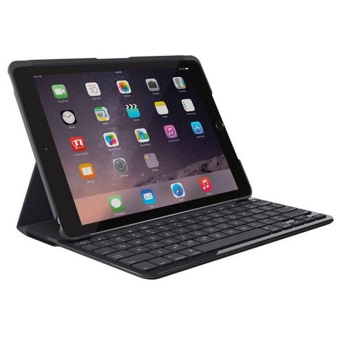 Logitec Focus Case with AZERTY Keyboard Apple Ipad mini 4, Informatique & Logiciels, Housses pour tablettes, Comme neuf, Protection faces avant et arrière