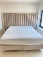 Boxspring Bed, Ophalen, Crème, Gebruikt, Tweepersoons