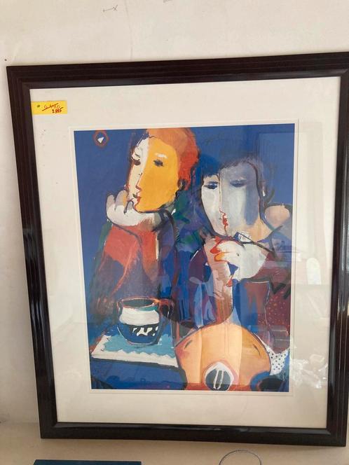 Mooie prent in kader, Antiek en Kunst, Kunst | Litho's en Zeefdrukken, Ophalen