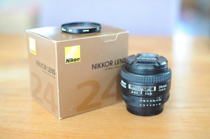 Nikon 24mm f2.8 af-d, Audio, Tv en Foto, Foto | Lenzen en Objectieven, Zo goed als nieuw, Groothoeklens, Ophalen