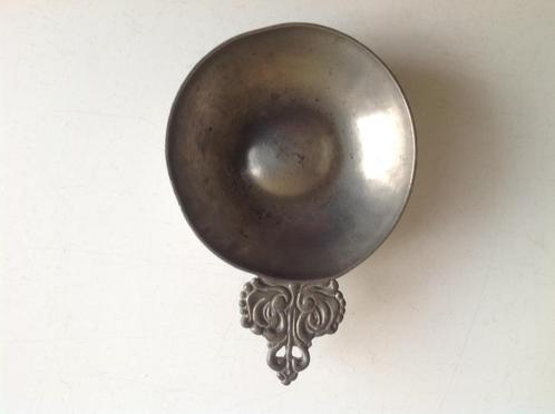 ANTIEK  WIJNPROEFSCHAALTJE / TASTEVIN, Antiek en Kunst, Antiek | Tin, Ophalen of Verzenden