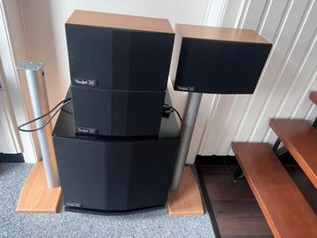 Teufel 3.1 THX speakerset te koop met sub en 2 statieven beschikbaar voor biedingen