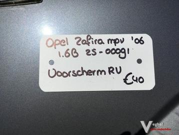 Opel zafira 1.6 B 2006 2500091  Voorscherm Rechtsvoor beschikbaar voor biedingen