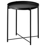 IKEA GLADOM bijzettafel/serveerblad, zwart (45  53 cm), Huis en Inrichting, Tafels | Bijzettafels, Minder dan 55 cm, Metaal of Aluminium