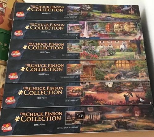 Chuck Pinson collectie : 6 puzzels van 1000 stukjes., Hobby en Vrije tijd, Denksport en Puzzels, Zo goed als nieuw, Legpuzzel