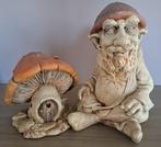 Stenen trol met paddestoelenhuisje, Tuin en Terras, Ophalen