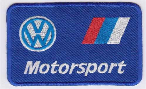 Volkswagen Motorsport stoffen opstrijk patch embleem #4, Collections, Marques automobiles, Motos & Formules 1, Neuf, Envoi