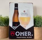 Metalen reclamebord Omer, Ophalen of Verzenden, Nieuw, Reclamebord, Plaat of Schild
