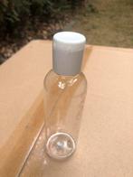 Fles transparant PET 100ml + witte dop, Diversen, Ophalen of Verzenden, Nieuw