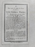 bidprentje Mouscron 1884 - 1899, Verzamelen, Bidprentjes en Rouwkaarten, Verzenden, Bidprentje