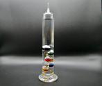 Vintage glazen Galileo-thermometer 34 cm vloeistof gevuld, Ophalen of Verzenden, Zo goed als nieuw
