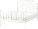 Bed Ikea metaal wit 140x200, Huis en Inrichting, Slaapkamer | Bedden, 140 cm, Metaal, Wit, Ophalen