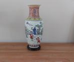 Chinese porseleinen vaas - handbeschilderd, 37.4 cm hoog, Antiek en Kunst, Ophalen of Verzenden
