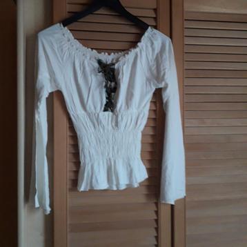 blouse, Kleding | Dames, Verzenden, Nieuw, Maat 36 (S), Wit