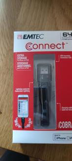 64GB usb lightning Iphone Ipad NIEUW EMTEC Connect icobra2, Ophalen of Verzenden, Nieuw, 64 GB