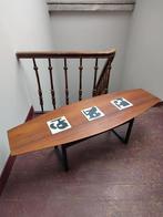 Vtg salon tafel surfboard coffietable origineel jaren 50-60, Huis en Inrichting, Ophalen, Minder dan 50 cm, Gebruikt, 100 tot 150 cm