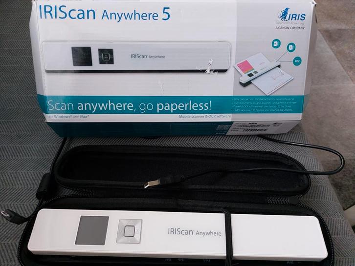 Scan portable Iriscan anywhere 5 comme neuf, Informatique & Logiciels, Scanners, Enlèvement ou Envoi
