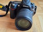 Nikon D90 - zwart + lens af-s dx vr 18-105mm f/3.5-5.6g, Ophalen of Verzenden, Gebruikt, Spiegelreflex, Nikon