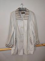 Lederen Jas Dames, Beige, Maat 42/44 (L), Gedragen, Ophalen