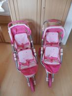 Poppenwagen duobuggy, Kinderen en Baby's, Speelgoed | Poppen, Ophalen of Verzenden, Gebruikt, Babypop