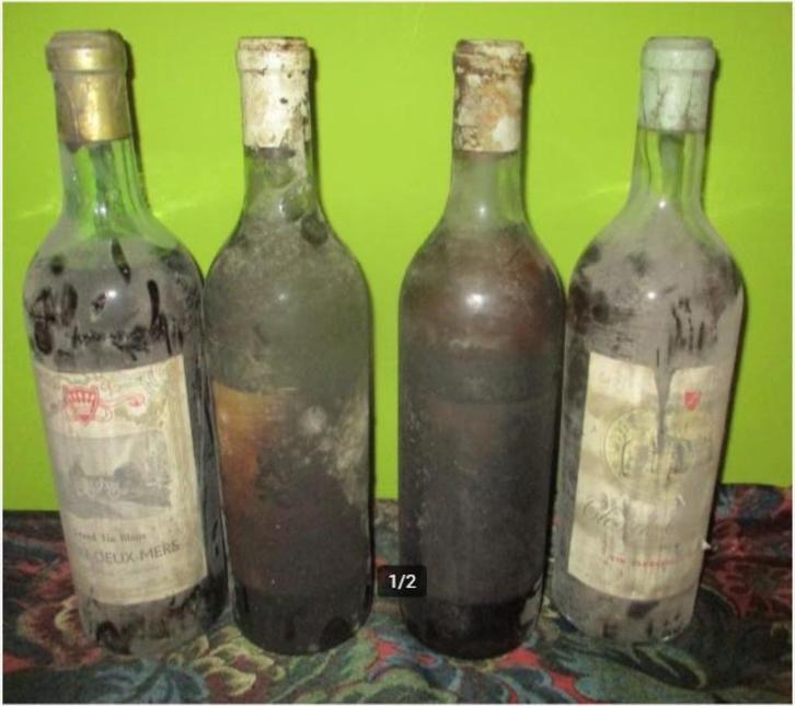 4 vieux vins, Collections, Vins, France, Pleine, Enlèvement ou Envoi