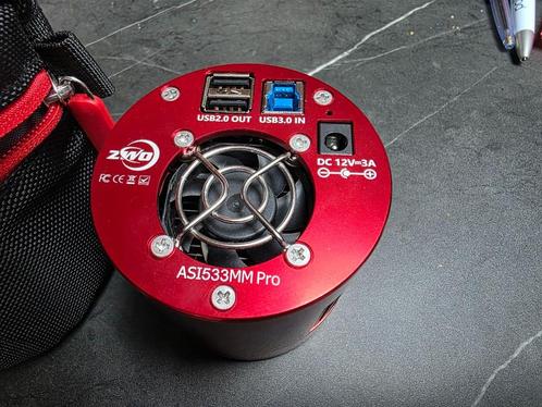 ZWO ASI 533 MM PRO MONO+FILTERS+ELECTR. WHEEL, Audio, Tv en Foto, Optische apparatuur | Telescopen, Zo goed als nieuw, Onderdelen of Accessoires