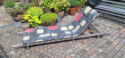 Ligbedje tuin terras, Tuin en Terras, Ligbedden, Gebruikt, Hout, Verstelbaar, Ophalen