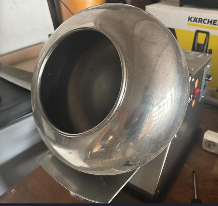 Professionele RVS Suiker-/Coatingmachine – 300 mm, Zakelijke goederen, Horeca | Keukenapparatuur, Overige typen, Gebruikt, Ophalen
