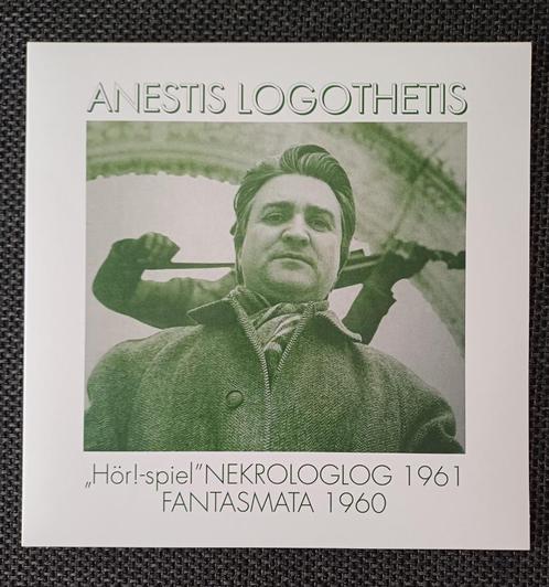 LP: Anestis Logothetis: Hör!-spiel Nekrologlog / Fantasmata, CD & DVD, Vinyles | Autres Vinyles, Comme neuf, 12 pouces, Enlèvement ou Envoi