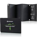 BRESSER Mobiele zonnelader 21 watt met USB- en DC-aansluitin, Comme neuf