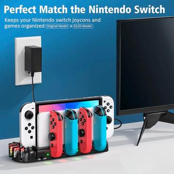 Station de Charge USB pour Manette Nintendo Switch