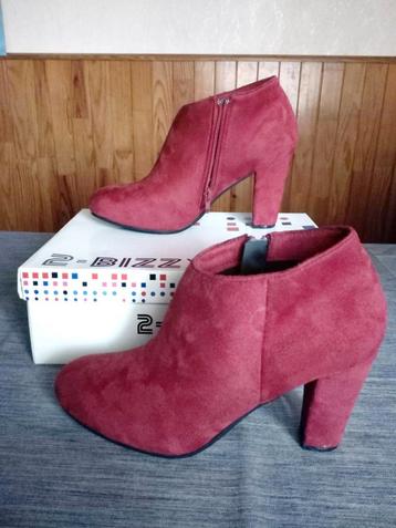 Bottines bordeaux 