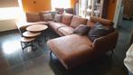 Nubuck / leder  zithoek (Q interieur ), Ophalen, Zo goed als nieuw