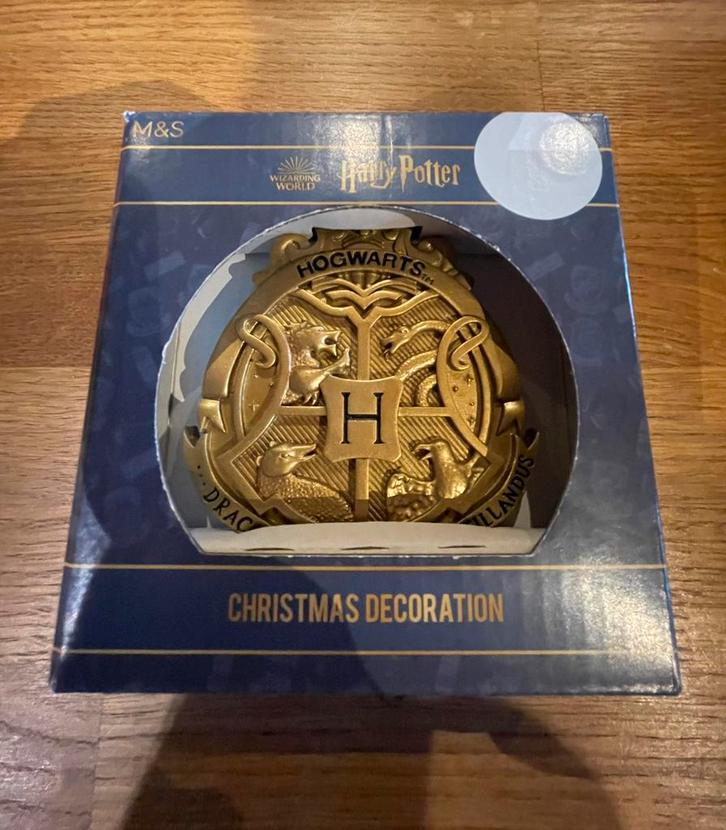 Harry Potter kerstornamenten – goudkleurig, Maison & Meubles, Accessoires pour la Maison | Décorations murale, Neuf, Enlèvement