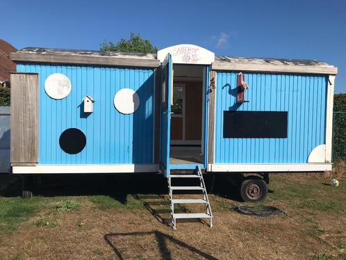 Pipowagen, Tiny house, speelhuisje van 6m op 2.5m., Kinderen en Baby's, Speelgoed | Buiten | Speelhuisjes, Ophalen of Verzenden