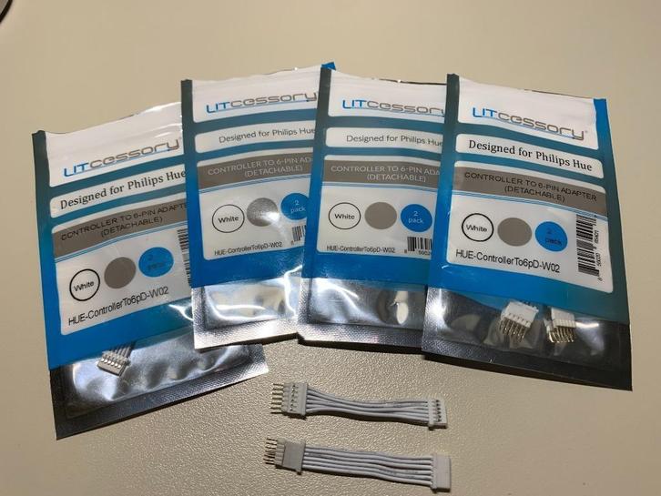 Litcessory 6-polige controlleradapter voor Philips Hue, Huis en Inrichting, Lampen | Losse lampen, Nieuw, Led-lamp, Ophalen of Verzenden