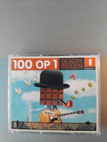 5cd box. 100 op 1. De beste Belgen. (Radio 1).