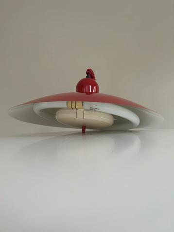 Vintage ufo hanglamp - rood beschikbaar voor biedingen