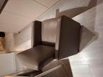 Eettafel stoelen, Huis en Inrichting, Stoelen, Ophalen, Bruin, Leer, Zo goed als nieuw