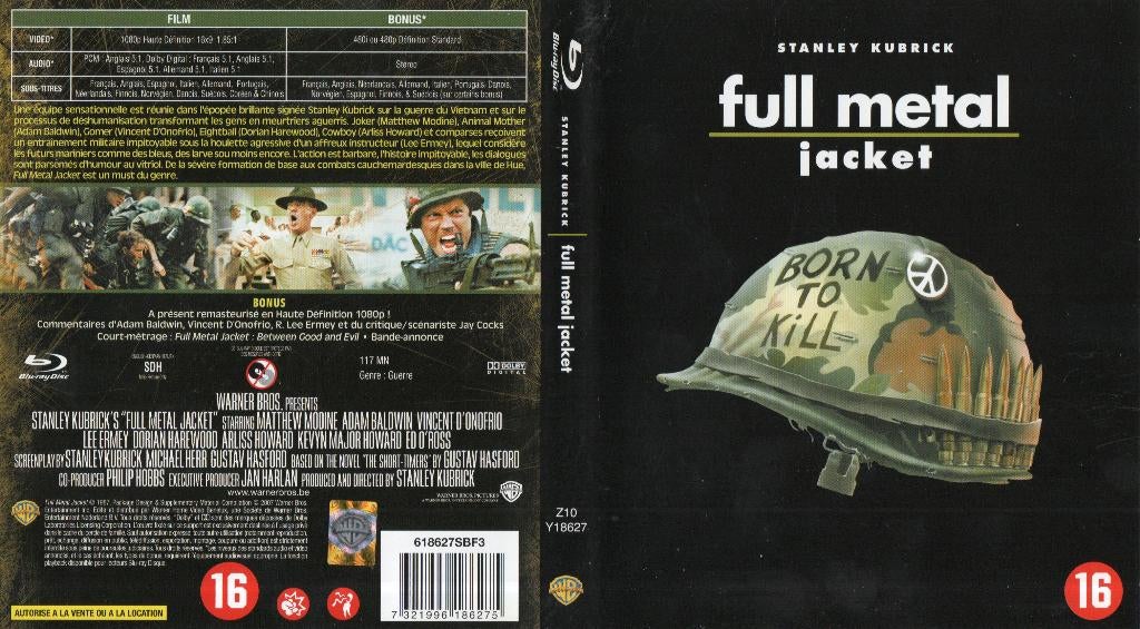 full metal jacket (blu-ray) neuf, Enlèvement ou Envoi, Comme neuf, Autres genres