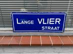 Lange Vlier Straat Antwerpen emaille bord, Ophalen of Verzenden