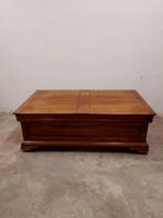 Vol Eiken kist/salontafel met 2 vleugeldeuren, Gebruikt, 50 tot 100 cm, Eikenhout, 125 cm of meer