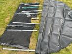 Trampoline doek diameter ong.4m + toebehoren!, Ophalen, Gebruikt