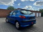 Peugeot 206 - 1.4 Benzine - 2008, Auto's, Voorwielaandrijving, USB, Zwart, Blauw