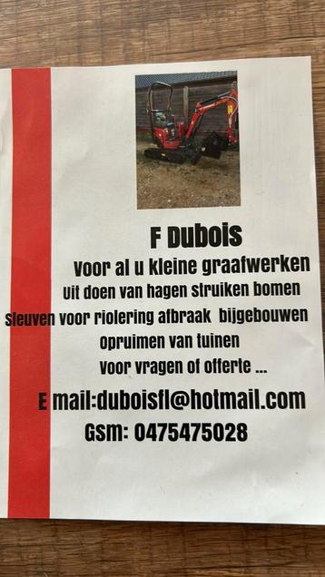 Kleine grondwerken beschikbaar voor biedingen