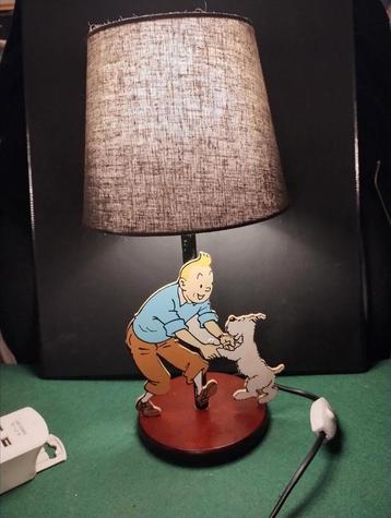kuifje tintin : 1993 trousselier france lamp 2  beschikbaar voor biedingen